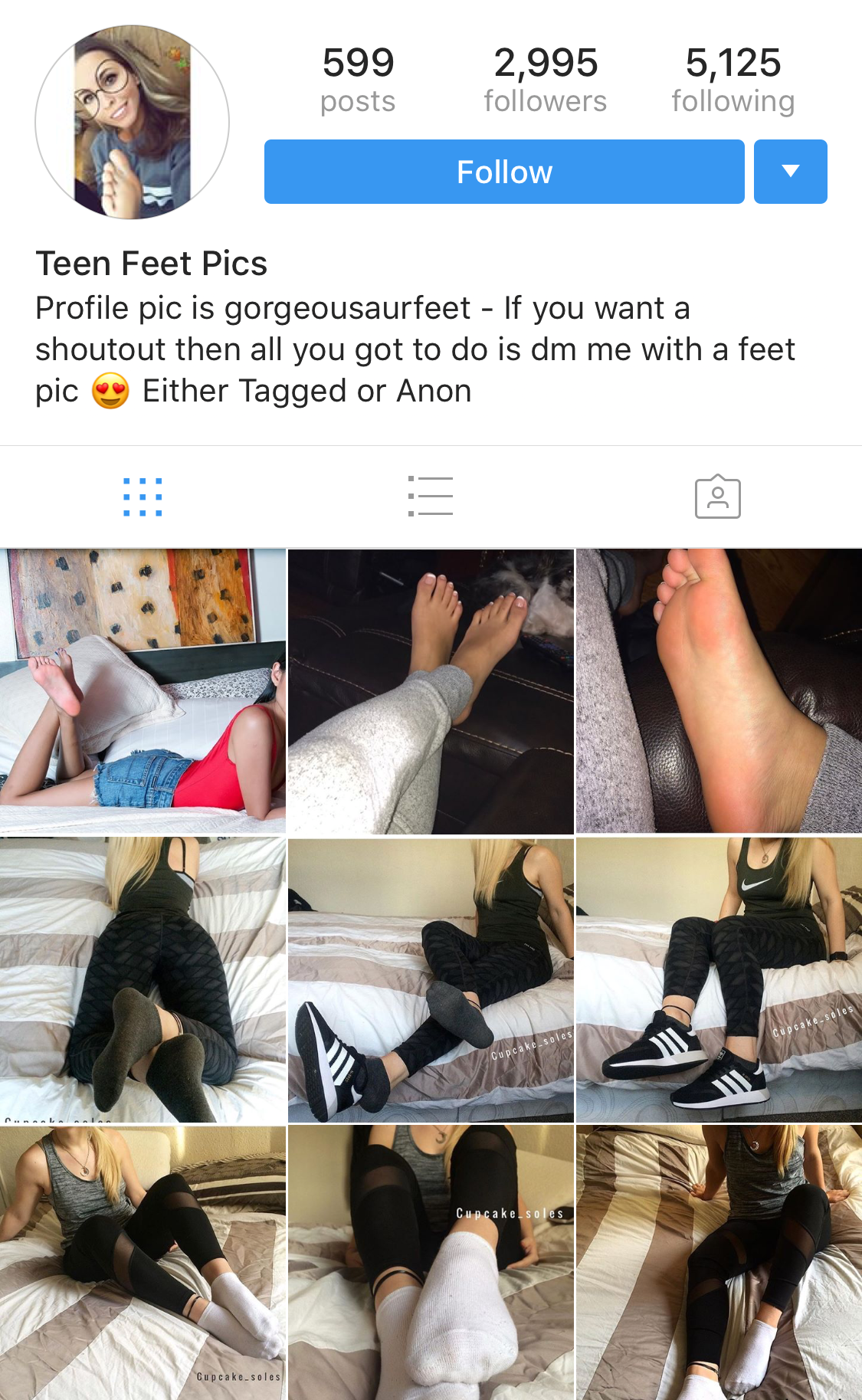 Instagram model feet
