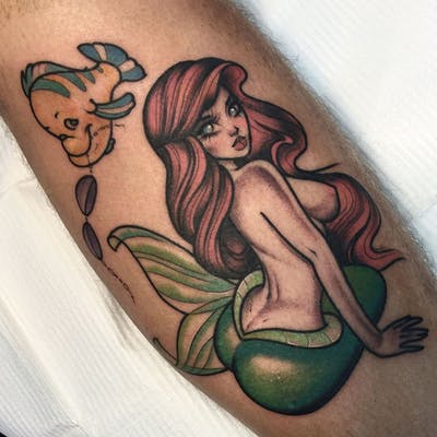 Tattooed mermaid