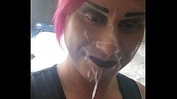 best of Sloppy right tranny after deepthroat