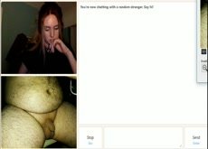 Omegle scared impressed cock