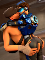 TF2 x OverWatch - Scout x Tracer By Dzooworks.