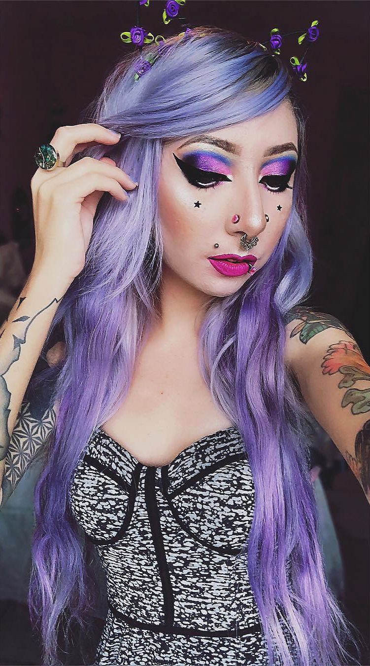Purple Hair Porn