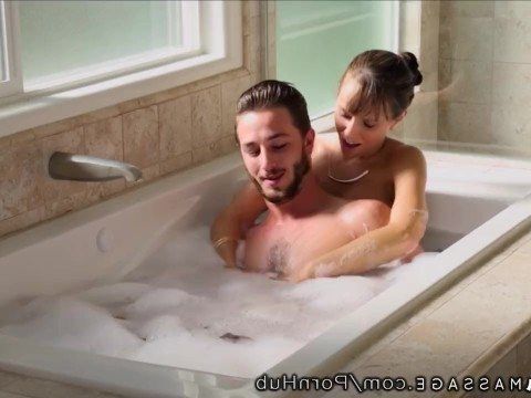 Mom son bathtub